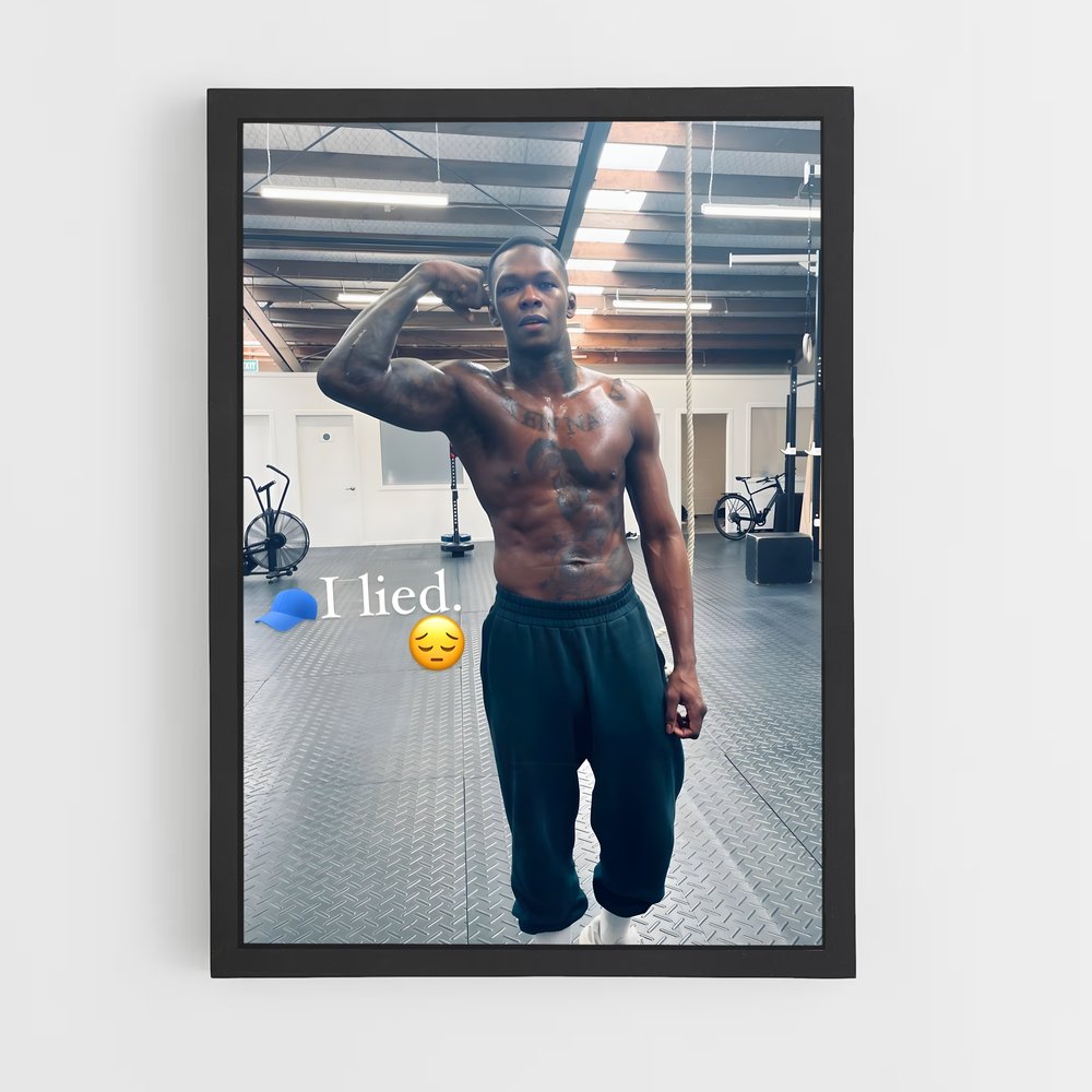 Poster Israel de adesanya – affiche MMA (vue 2)